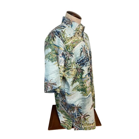 Reyn Spooner Island Time Aloha Hawaiian Shirt Men's Large - Picture 4 of 8